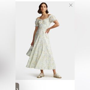 Polo by Ralph Lauren White and Yellow Floral Dress